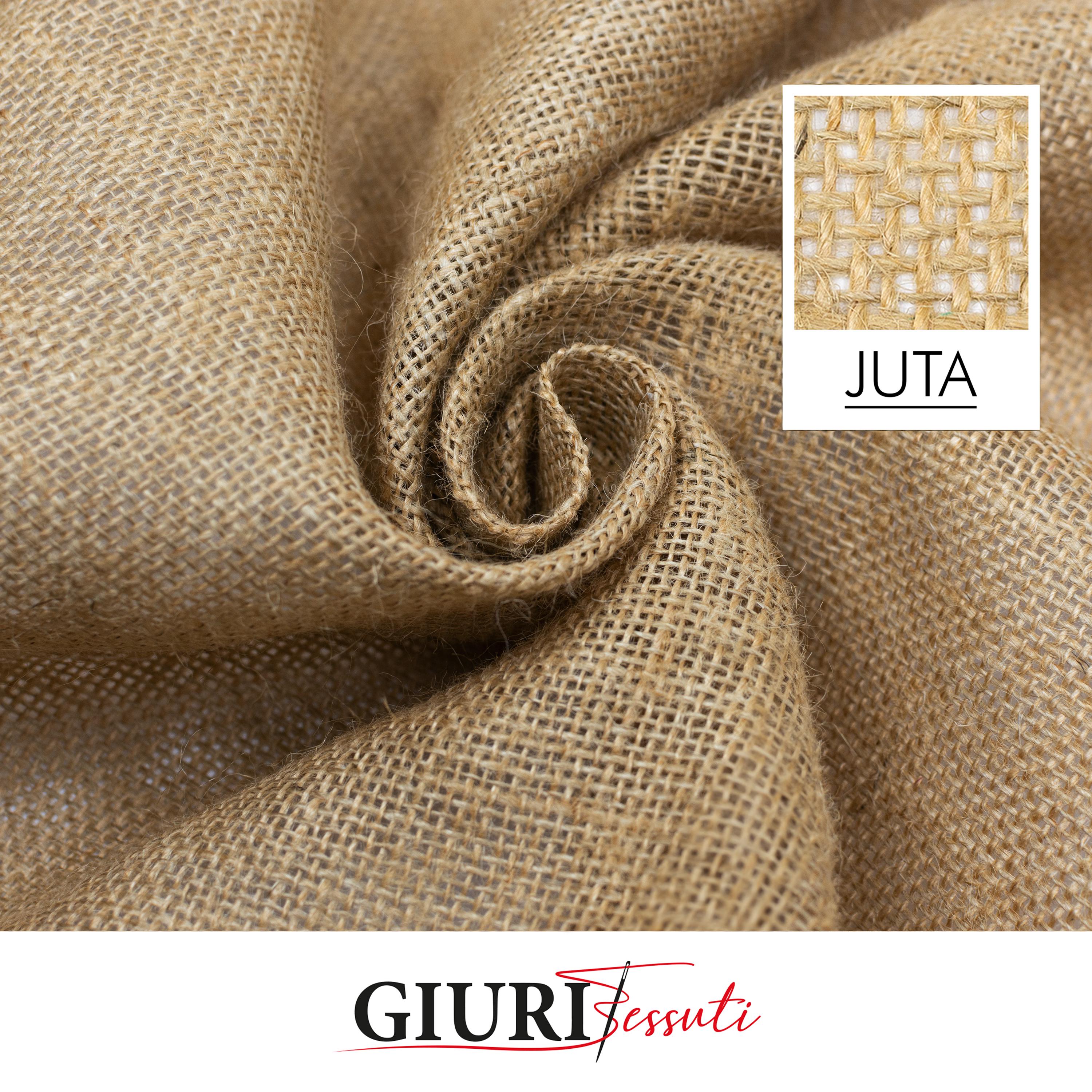 Jute raw weave fabric by the metre - Jute fabric with 100% natural fibre - 305 gsm