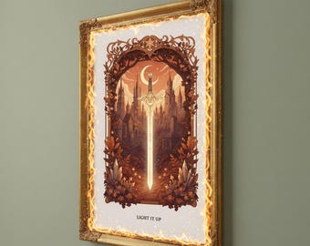 Light It Up Poster | Printable Booktook Poster | Crescent City Inspired |