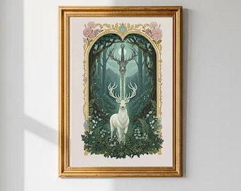 Stag Poster | Printable Booktook Poster | Throne of Glass Inspired | TOG