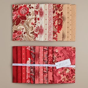 True Fabrics - En Rouge - Precut Fabric Half Yard Bundle