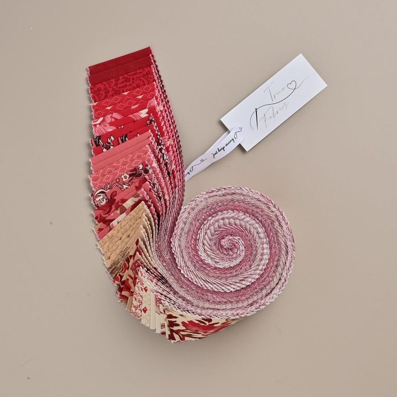 True Fabrics - En Rouge - Precut Fabric 2.5" Strips