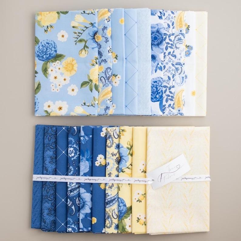True Fabrics - Sunshine Blooms - Precut Fabric Half Yard Bundle