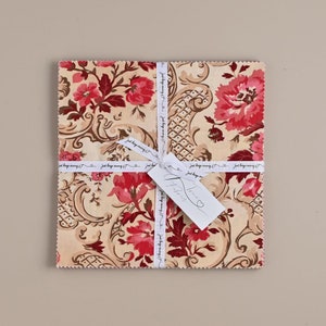 True Fabrics - En Rouge - Precut Fabric 10" Squares