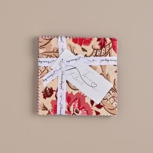 True Fabrics - En Rouge - Precut Fabric 5" Squares