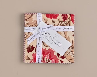 True Fabrics - En Rouge - 5" Charm Pack - Precut Fabric
