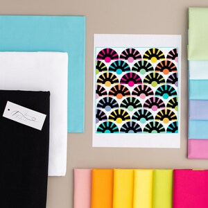 True Fabrics - Sunbeam - Quilt Kit - Sophisticated Solids (42" X 42 ...