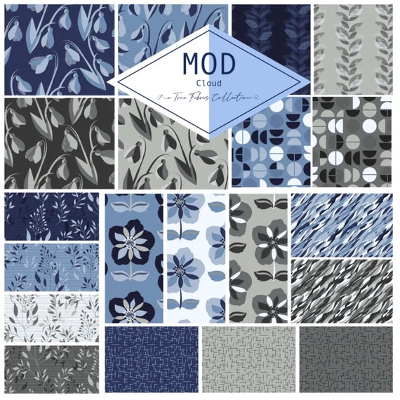 True Fabrics MOD Pop Precut Fabric (5 Squares)