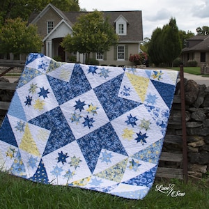 True Fabrics - Star Light - Quilt Kit - Sunshine Blooms (72" x 72")