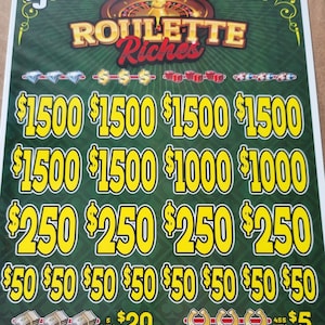 Roulette Instant Ticket For Amusement Use Only
