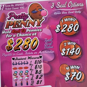 Pretty Penny, Freedom Rings Holder Ticket For Amusement Use Only Titles Will Vary 1 Box Per Order