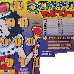 Small Queen Betty Boop Holder Ticket For Amusement Use Only