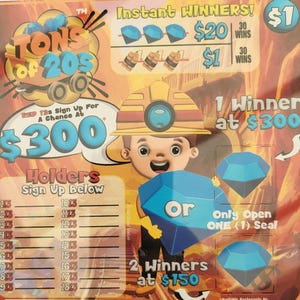 Tons Of 20'S Holder Ticket For Amusement Use Only