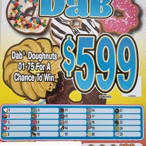 Donut Dab Halter Ticket mit Siegel nur zur Vergnügungsgebrauch