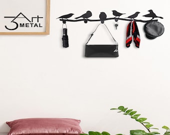 Metallzweig Wandhaken: Moderne Stahlgarderobe