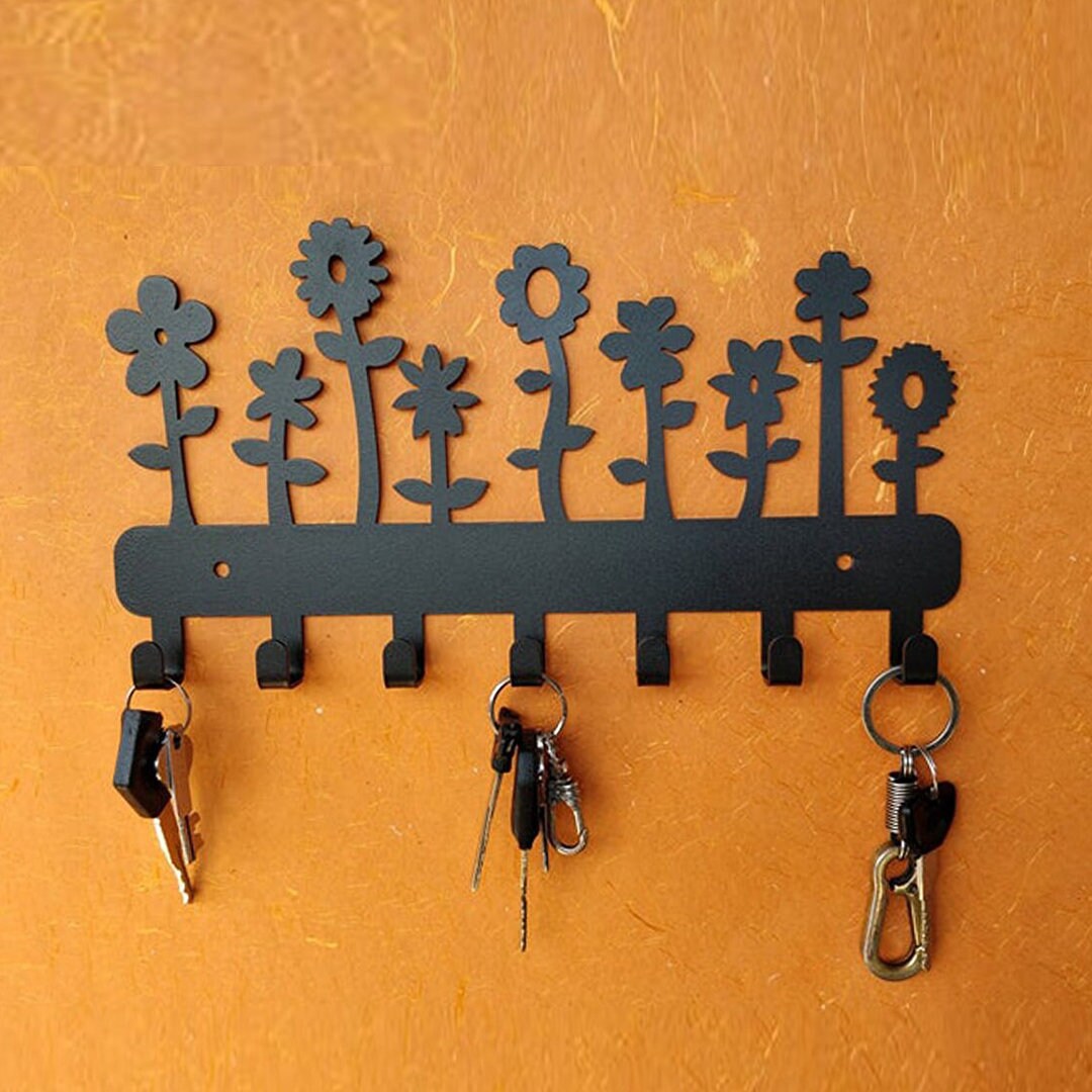Metal Key Hanger Decorative Metal Key Holder Etsy