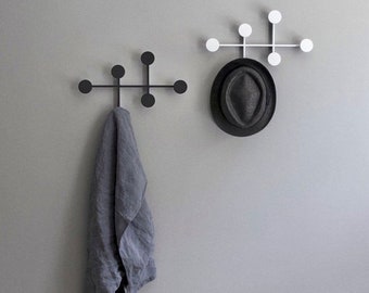 Ganci da parete moderni in metallo: appendiabiti minimalista, organizer per l&#39;ingresso