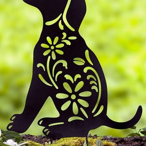 Puppy Dog Metal Garden Decor - Cute Garden Sculpture - Stylish Villa & Outdoor Ornament - Unique Gift for Dog Lovers - Home Decor