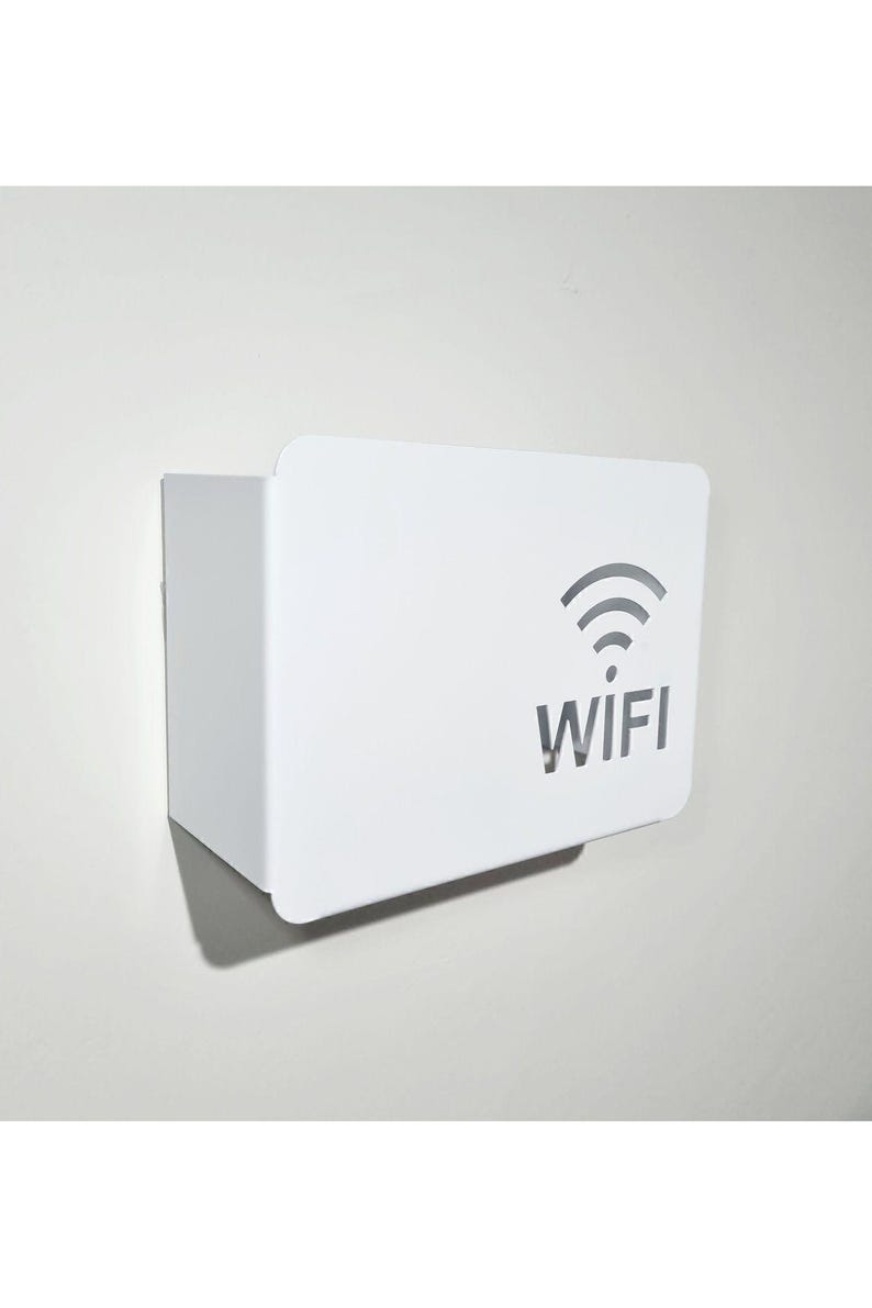 Metal Modem Storage Box: Stylish Cable Organizer, Modern Home Decor ...