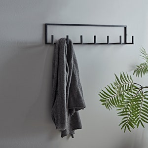Modern Wall Coat Rack, Metal Wall Art for Entryway, Wall Mounted Hooks, Stylish Towel Hanger,Home Decor,Housewarming Gift,Valentine Day Gift