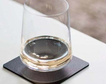 Colorful Metal Coasters Set – Modern Drink Coasters, Housewarming Gift