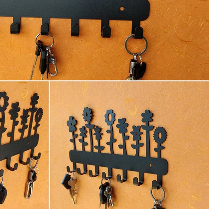 Metal Key Hanger Decorative Metal Key Holder Etsy