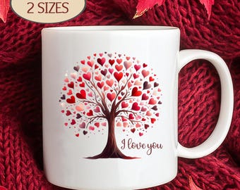 Romantic I Love You Mug, Romantic Gift Idea, Anniversary Gift for Wife, Coffee Mug for Husband, Engagement Gift for Fiance