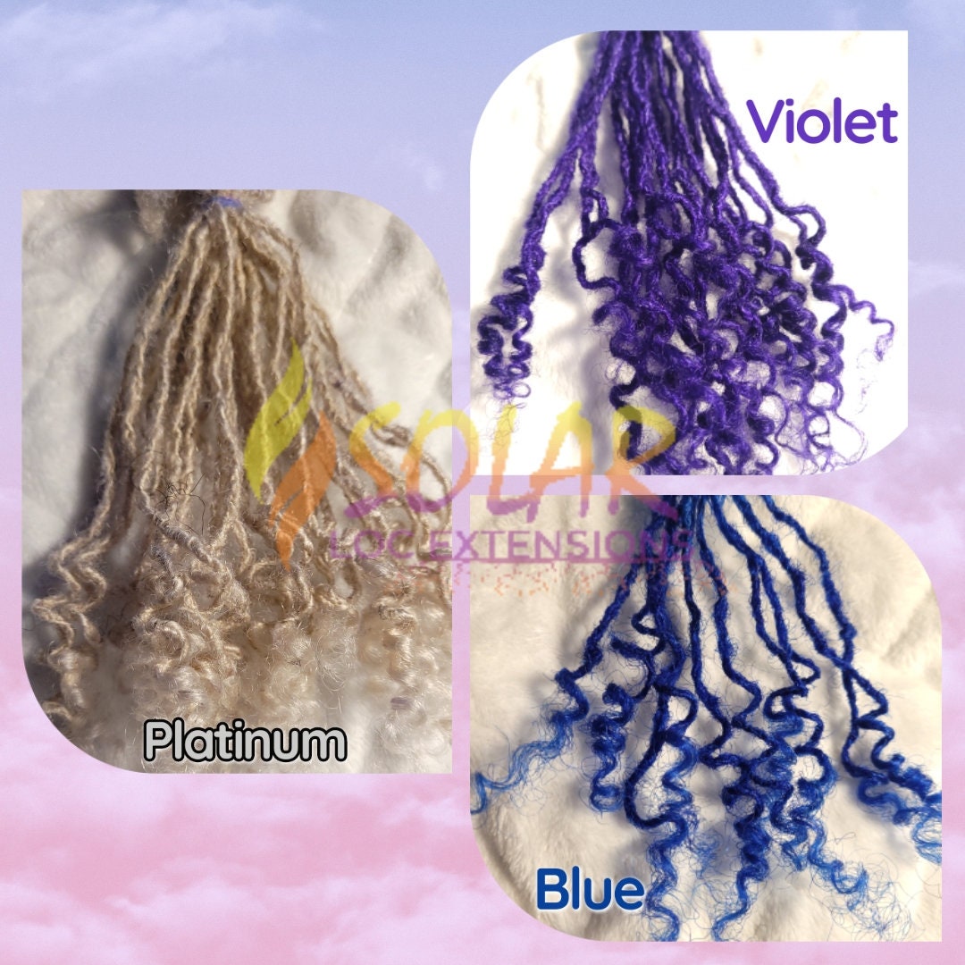 Microloc Extensions GODDESS Curl Solarlocs™ ; 100% Human Hair, Hand ...
