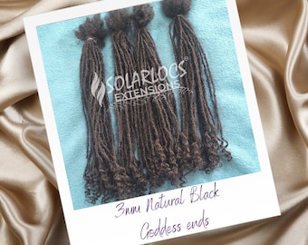 Microloc Extensions GODDESS curl SolarLocs™ ; 100% human hair, hand-made; 10-400 locs per bundle