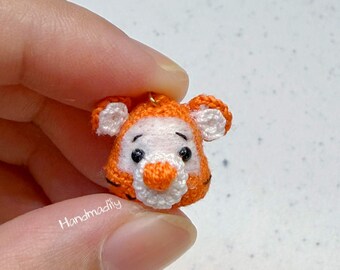 Micro Crochet Tiger Pattern – Tiny Amigurumi (1cm) (PDF Pattern)