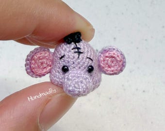 Schema elefante all'uncinetto - Piccolo micro amigurumi (schema PDF)
