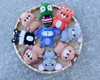 Bundle Keychain - Crochet Animals Keychains - Handmade Gifts - Special Gifts - Amigurumi Keychains - Love Gifts