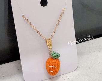 Micro Crochet Carrot Pattern – Tiny Fruit, 1cm (PDF Pattern)