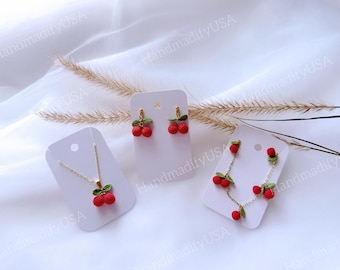 Micro Crochet Cherry Pattern - Tiny Fruit (1cm) - PDF Download