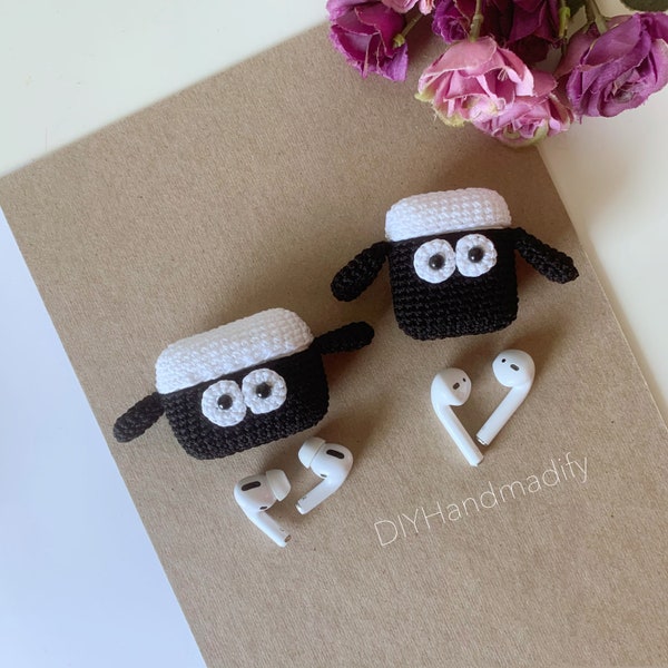 Sheep AirPods 1, 2, 3, Pro, Pro 2 Case - Animals Headphone Case - Crochet Animals AirPods Case - Special Gift - Handmade Gift - Love Gift