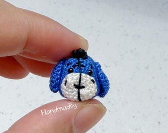 Micro Crochet Donkey Pattern – Tiny Amigurumi Animal (PDF Pattern)