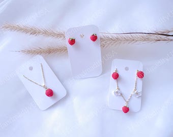 Micro Crochet Strawberry Pattern – Tiny Fruit (1cm) (PDF Pattern)