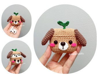 Puppy Dog AirPods 1, 2, 3, Pro, Pro 2 Case - Animals Headphone Case - Crochet Animals AirPods Case - Special Gift - Handmade Gift