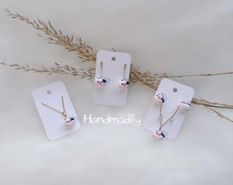 Schema per mucca all'uncinetto - Amigurumi minuscolo da 1 cm (schema PDF)
