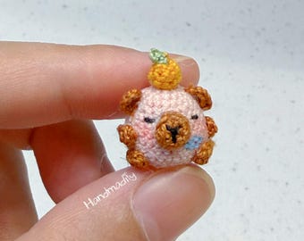 Micro Crochet Capybara Pattern – Tiny Amigurumi (PDF Pattern)
