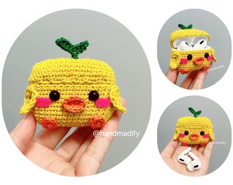 Chicken AirPods 1, 2, 3, Pro, Pro 2 Case - Animals Headphone Case - Crochet Animals AirPods Case - Special Gift - Handmade Gift - Love Gift