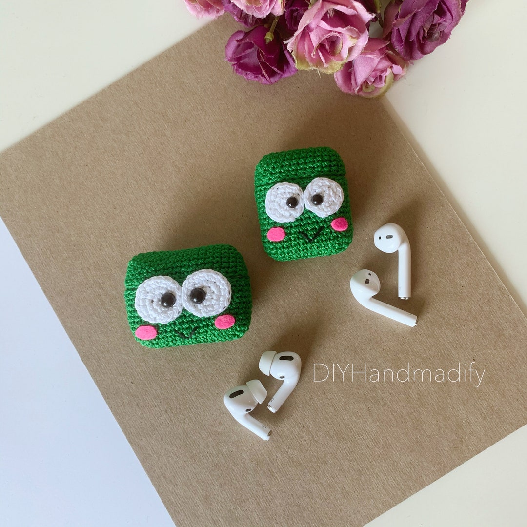 Frog Airpods 1, 2, 3, Pro, Pro 2 Case Animals Headphone Case Crochet