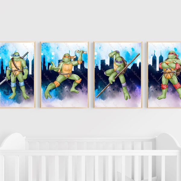 Ninja Turtle Room Etsy