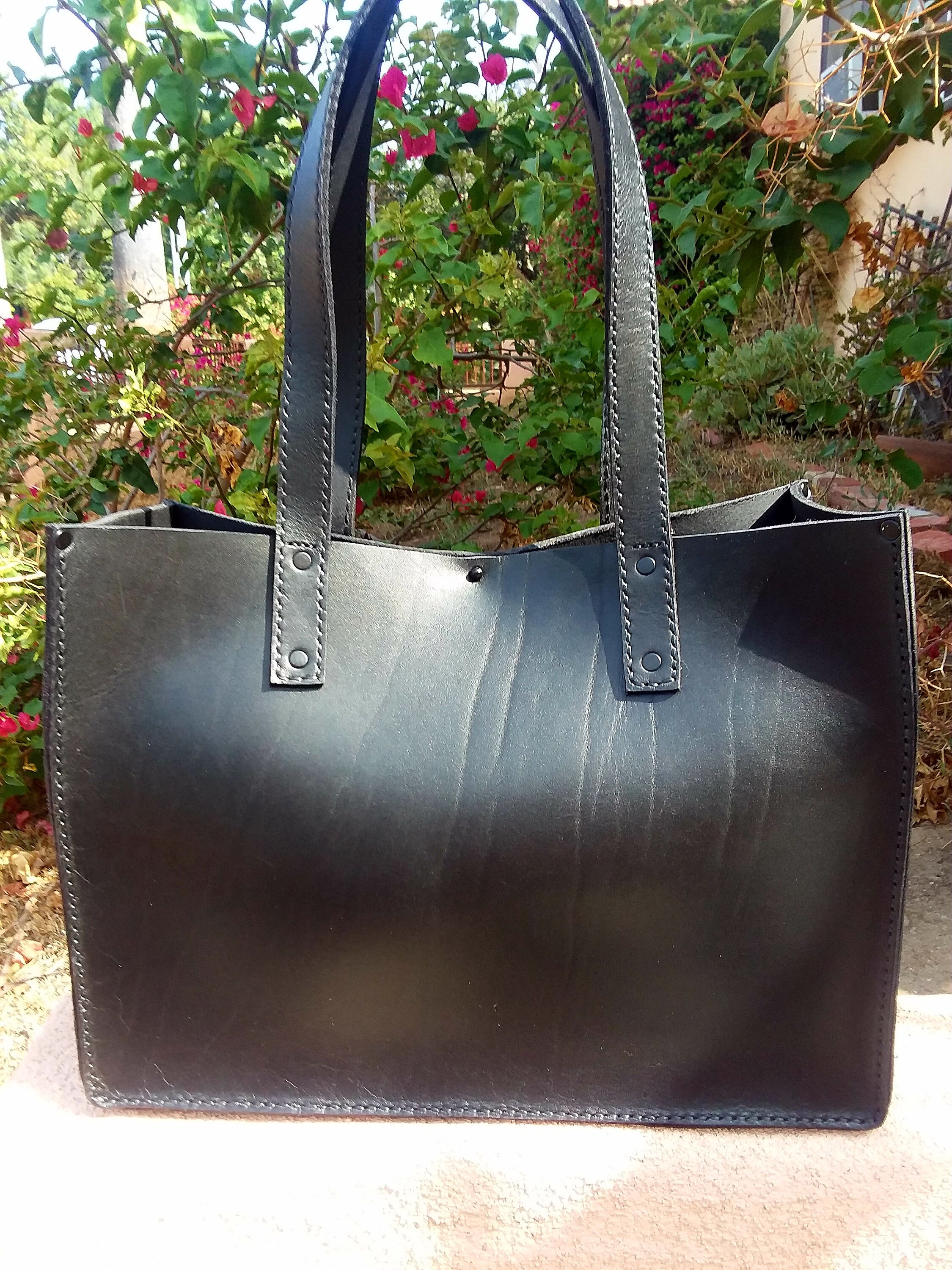 Ladies Tote Bag 9/10 OZ Wickett and Craig Harness Leather Etsy