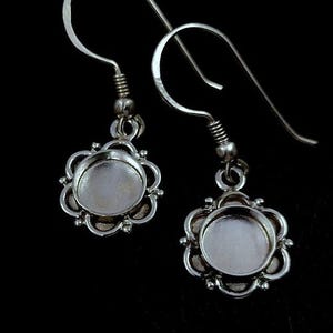 925 Sterling Silver Round Shape Earring Blanks | Bezel Setting for Resin, DIY Jewelry Making