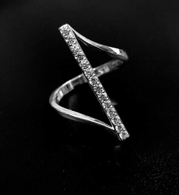 ☆TATIANA☆ Silver 925 Star Pattern Daily Ring CR1826 TATIANA Star pattern daily ring