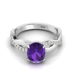 925 Sterling Silver 8X6 MM Blank Oval Shape Bezel Ring With CZ Setting, Beautiful Jewelry For Women, Engagement & Anniversary Ring Setting,