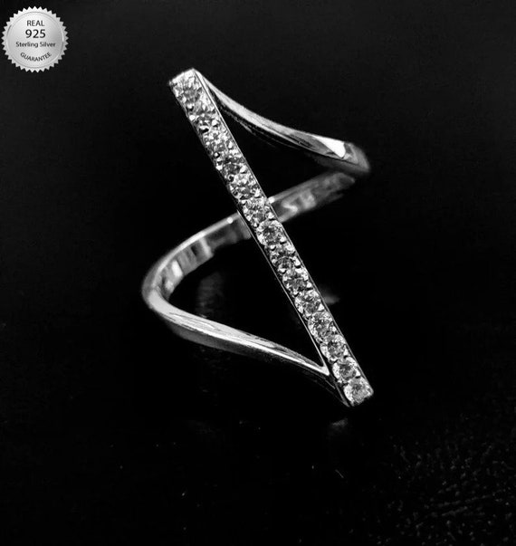 925 Sterling Silver Ring Studded With White Color CZ