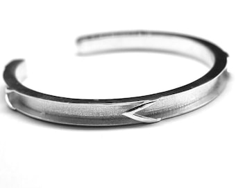 925 Sterling Silver Bangle For Horse Hair Cuff Bracelet Keepsake Jewelry, Handcrafted Bangle Cuff Setting DIY, Horse Hair Goodluck Bangle