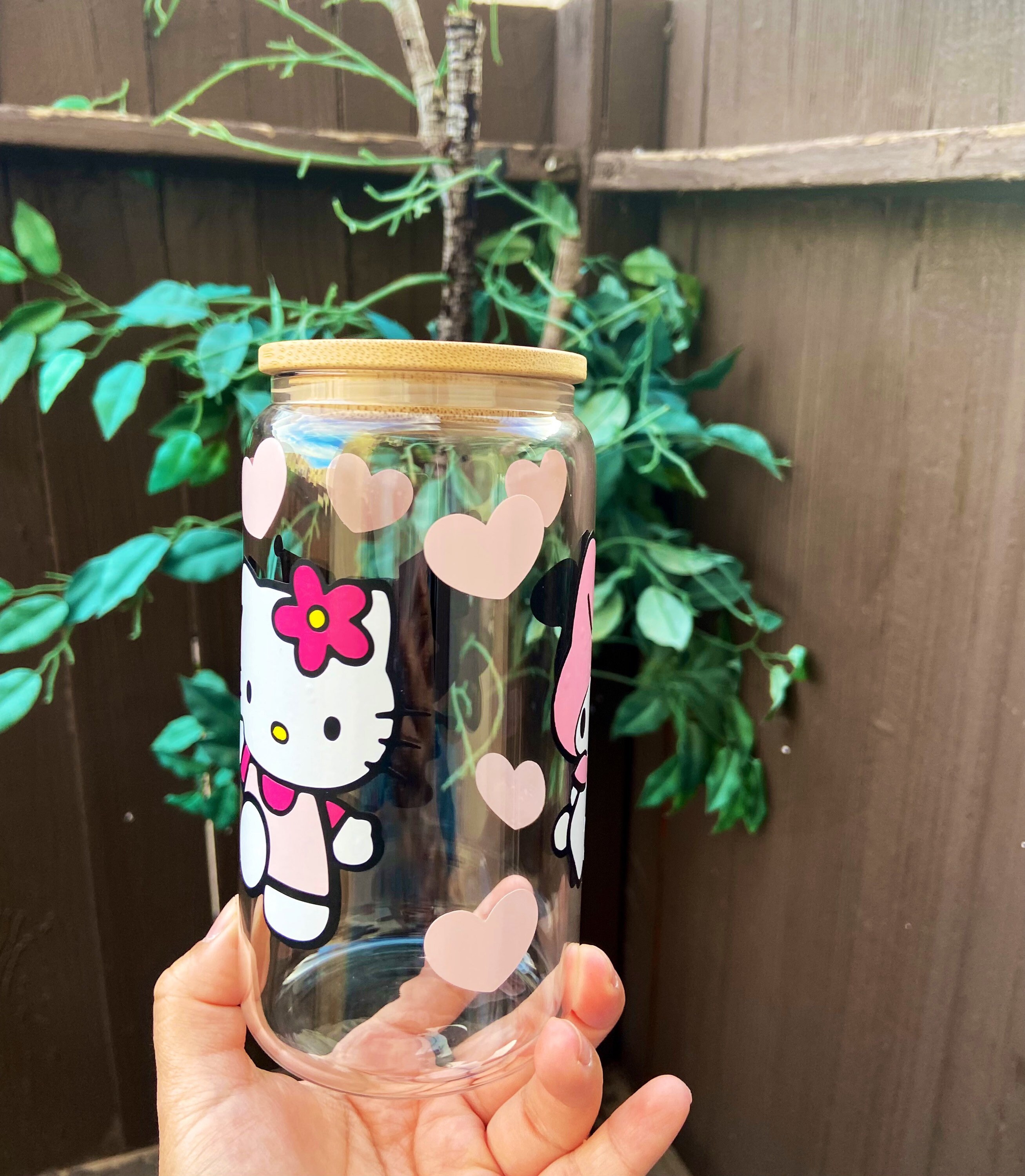 Keroppi Hello Kitty and Friends - 16 oz. Glass Beer Can Cup, Glass Libbey,  Coffee Glass Cup | Keroppi 16 ounce Tumbler | Keroppi Glass Cup