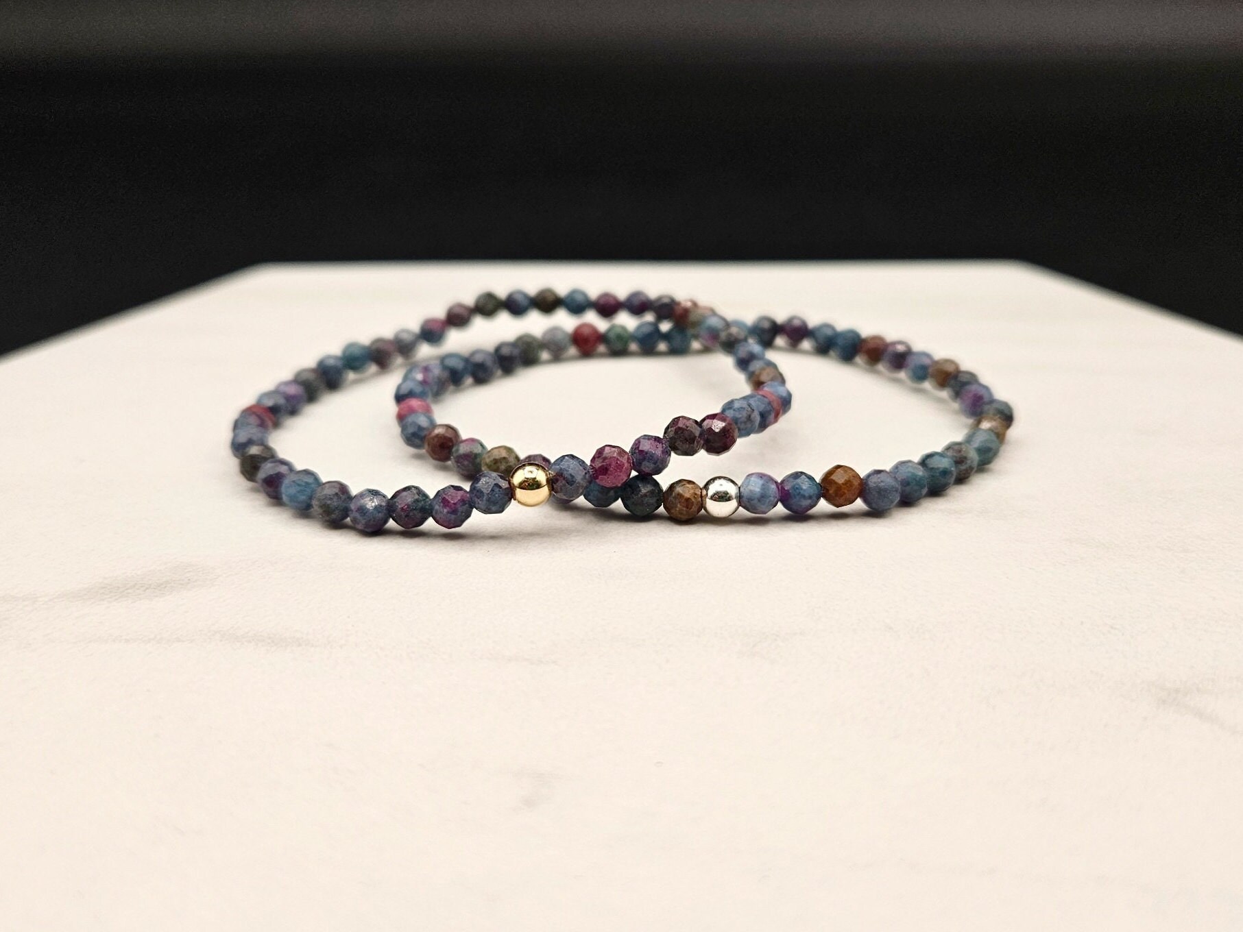 14 Mm Kyanite Bracelet - Etsy